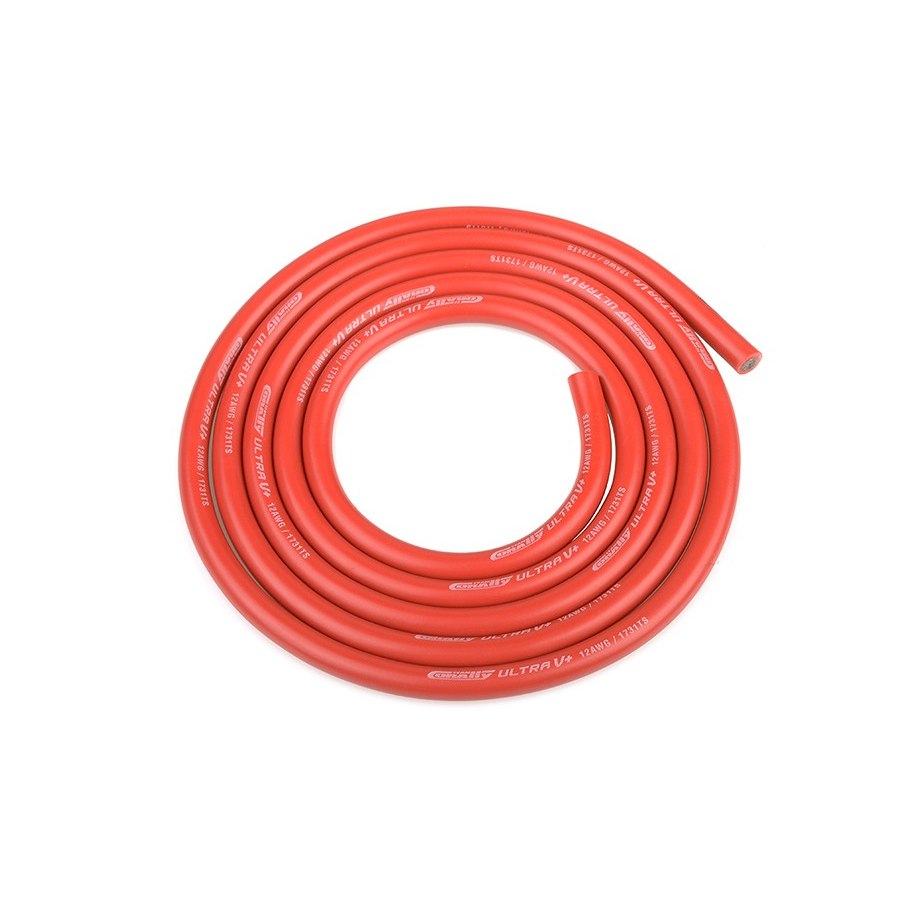 Cable 12AWG Rojo Corally Ultra V+ (1M)