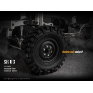 Gmade 1.9 SR03 Grey (2) | Crawler Beadlock Wheels